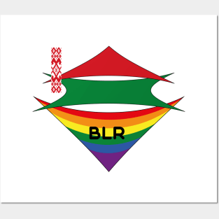 Belarus pride flag Posters and Art